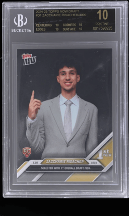 2024 Topps Now Draft Zaccharie Risacher #D1 /4099 BGS BL