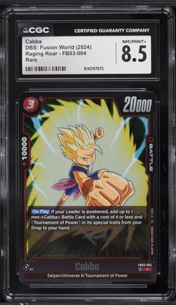 2024 Dragon Ball Super Fusion World Raging Roar Cabba #FB03-004 CGC 8.5 NM-MT+
