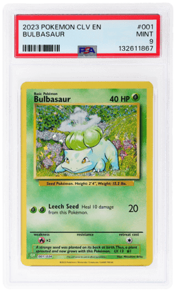 2023 Pokemon Classic Venusaur and Lugia Ex Deck Japanese Bulbasaur #1 PSA 9