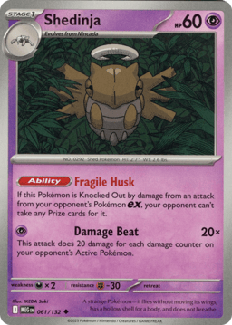 2025 Shedinja #61 Mega Evolution