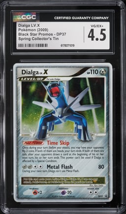 2009 Pokemon DP Black Star Promo Spring Collector's Tin Holo Dialga Lv. X #DP37 CGC 4.5 VGEX+