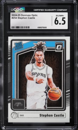 2024 Donruss Optic Stephon Castle ROOKIE #254 CGC 6.5 EXMT+