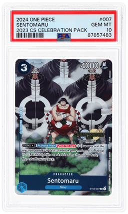2024 One Piece Championship '23 Celebration Pack Sentomaru #ST03-007 PSA 10