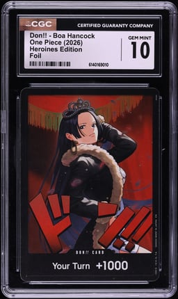 2026 One Piece Heroines Edition Foil Don!! Boa Hancock CGC 10 GEM MINT