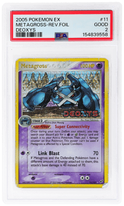 2005 Pokemon Ex Deoxys Reverse Holo Metagross #11 PSA 2