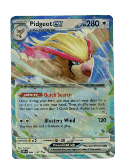 2023 Pidgeot ex #164 Obsidian Flames