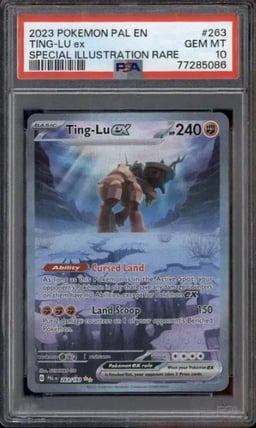 2023 Pokemon Scarlet & Violet Paldea Evolved #263/193 Ting-Lu ex PSA 10