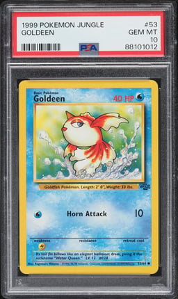 1999 Pokemon Jungle Goldeen #53 PSA 10 GEM MINT