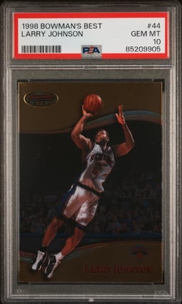 1998 BOWMAN'S BEST #44 LARRY JOHNSON PSA 10