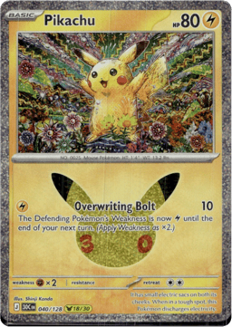 2026 Pikachu #40 30th Celebration