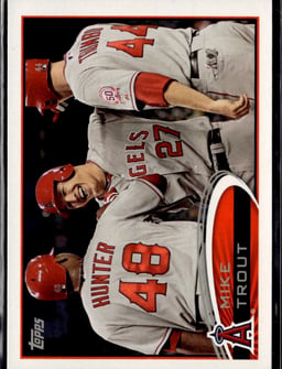 2017 Mike Trout #0 Bunt