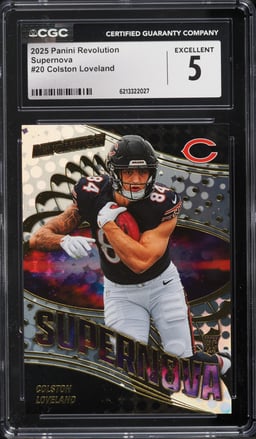 2025 Panini Revolution Supernova Colston Loveland ROOKIE #20 CGC 5 EX