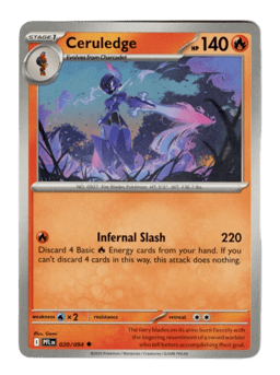 2025 Ceruledge #20 Phantasmal Flames