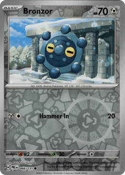 2025 Bronzor #66 Prismatic Evolutions