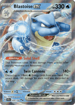 2024 Blastoise ex #30 Stellar Crown