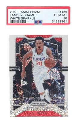 2019 Panini Prizm White Sparkle Prizm Landry Shamet #125 PSA 10
