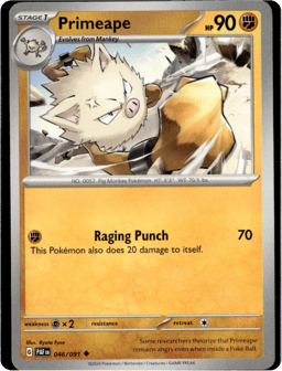 2024 Primeape #46 Paldean Fates