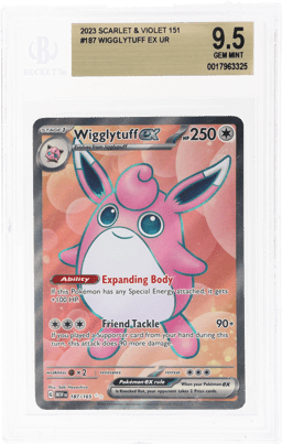 2023 Pokemon Scarlet and Violet 151 Ultra Rare Wigglytuff Ex #187 BGS 9.5