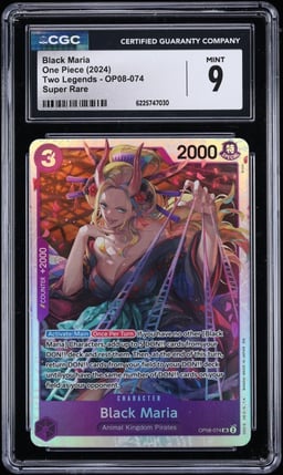 2024 One Piece Two Legends SR Black Maria #OP08-074 CGC 9 MINT