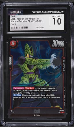 2025 DBS: Fusion World Manga Booster 02 Cell #FB07-007 CGC 10 GEM MINT