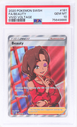 2020 Pokemon Sword and Shield Vivid Voltage Beauty #181 PSA 10