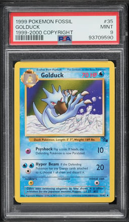 1999-2000 Pokemon Fossil Golduck #35 PSA 9 MINT