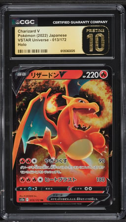 2022 Pokemon Japanese Sword & Shield VSTAR Universe Alt Art Charizard V #13 CGC 10 PRISTINE