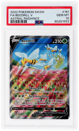 2022 Pokemon Sword and Shield Astral Radiance Beedrill V #161 PSA 10