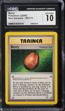 2000 Pokemon Neo Genesis Berry #99 CGC 10 GEM MINT