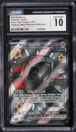 2025 Pokemon SV Black Star Promo Paldean Fates Premium Collection Iron Treads ex #73 CGC 10 GEM
