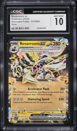 2024 Pokemon Japanese SV Shrouded Fable Revavroom ex #15 CGC 10 GEM MINT