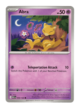2025 Abra #54 Mega Evolution