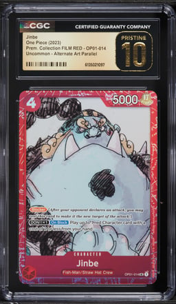 2023 One Piece Premium Collection FILM RED Jinbe #OP01-014 CGC 10 PRISTINE