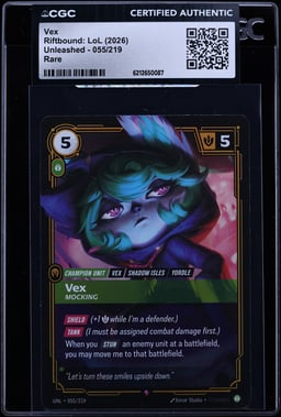 2026 Riftbound: LoL Unleashed Vex #055 CGC AUTH