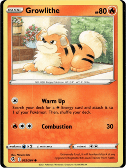 2021 Growlithe #32 Fusion Strike