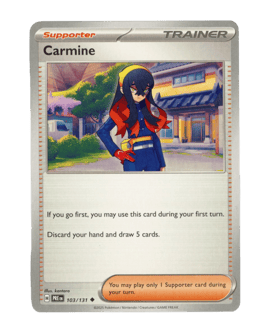 2025 Carmine #103 Prismatic Evolutions