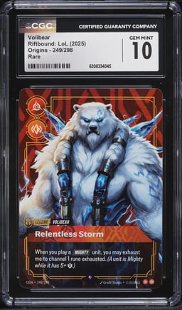 2025 Riftbound League Of Legends LoL Origins Volibear #249 CGC 10 GEM MINT