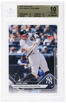 2025 Topps Now Aaron Judge #416 /16838 BGS 10