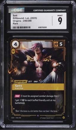 2025 Riftbound League Of Legends LoL Origins Sett #240 CGC 9 MINT