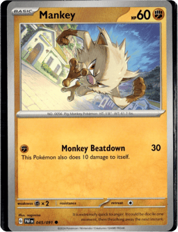 2024 Mankey #45 Paldean Fates