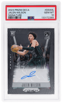 2023 Panini Prizm Deca Signatures Jalen Wilson #DS-WIL PSA 10
