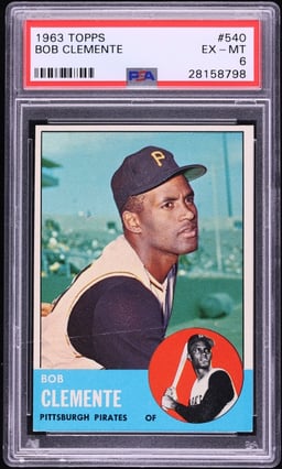 1963 Topps Roberto Clemente #540 PSA 6 EXMT