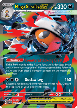 2026 Mega Scrafty ex #135 Ascended Heroes