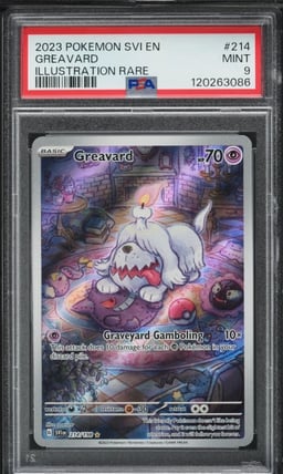 2023 Pokemon Scarlet & Violet IR Greavard #214 PSA 9 MINT