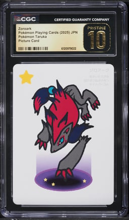 2025 Pokemon Japanese Playing Cards Taruka Picture Zoroark CGC 10 PRISTINE
