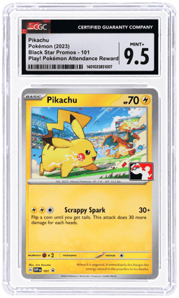 2023 Pokemon Scarlet and Violet Black Star Promo Play Event Participation Pikachu #101 CGC 9.5