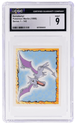 1999 Merlin Pokemon Aerodactyl #142 CGC 9