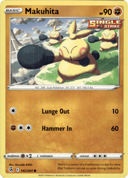 2021 Makuhita #142 Fusion Strike