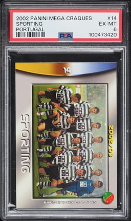 2002 Panini Sports Mega Craques Sporting #14 PSA 6 EXMT