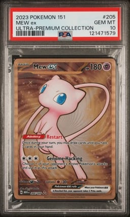 2023 POKEMON 151 ULTRA-PREM COLL #205 MEW EX PSA 10